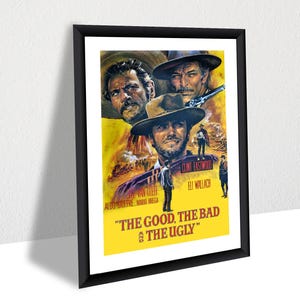 The Good, The Bad and The Ugly Poster – Clint Eastwood Western Movie Wall Art