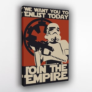 Star Wars Propaganda Poster – Vintage Galactic Empire Sci-Fi Wall Art