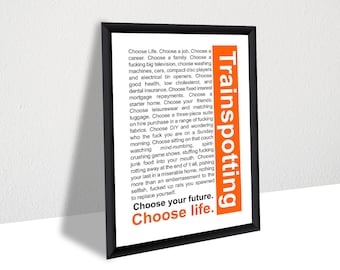 Trainspotting - No.1 1996 Canvas Poster, Wall Art, Wall Decor, Canvas Print, Room Decor, Home Decor, Movie Poster for Gift Gifts