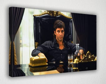 Scarface Poster – Al Pacino Tony Montana Gangster Movie Wall Art