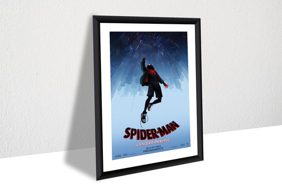 Spider-man Into the Spider-verse Movie Poster Canvas Poster - Etsy