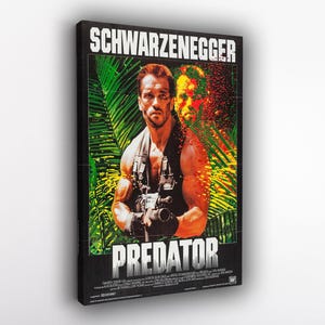 Predator Poster – Arnold Schwarzenegger 80s Sci-Fi Movie Wall Art