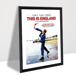 This Is England Poster, British Movie Wall Art, Shane Meadows Film Poster, Framed England Canvas, 80s Culture Poster