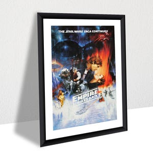 Star Wars Empire Strikes Back Poster – Vintage Sci-Fi Canvas Wall Art