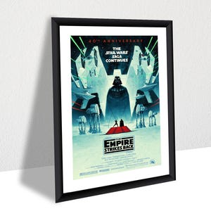 Star Wars Empire Strikes Back Poster – Vintage Sci-Fi Canvas Wall Art