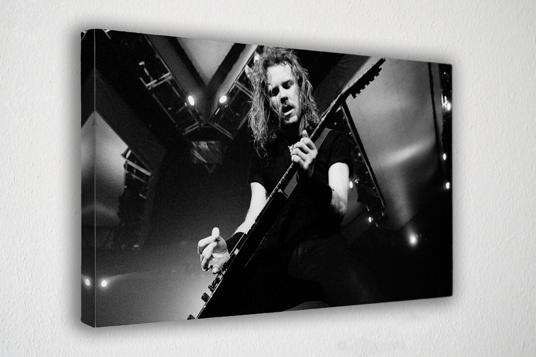 Metallica James Hetfield Poster Canvas Wall Art Premium Canvas High