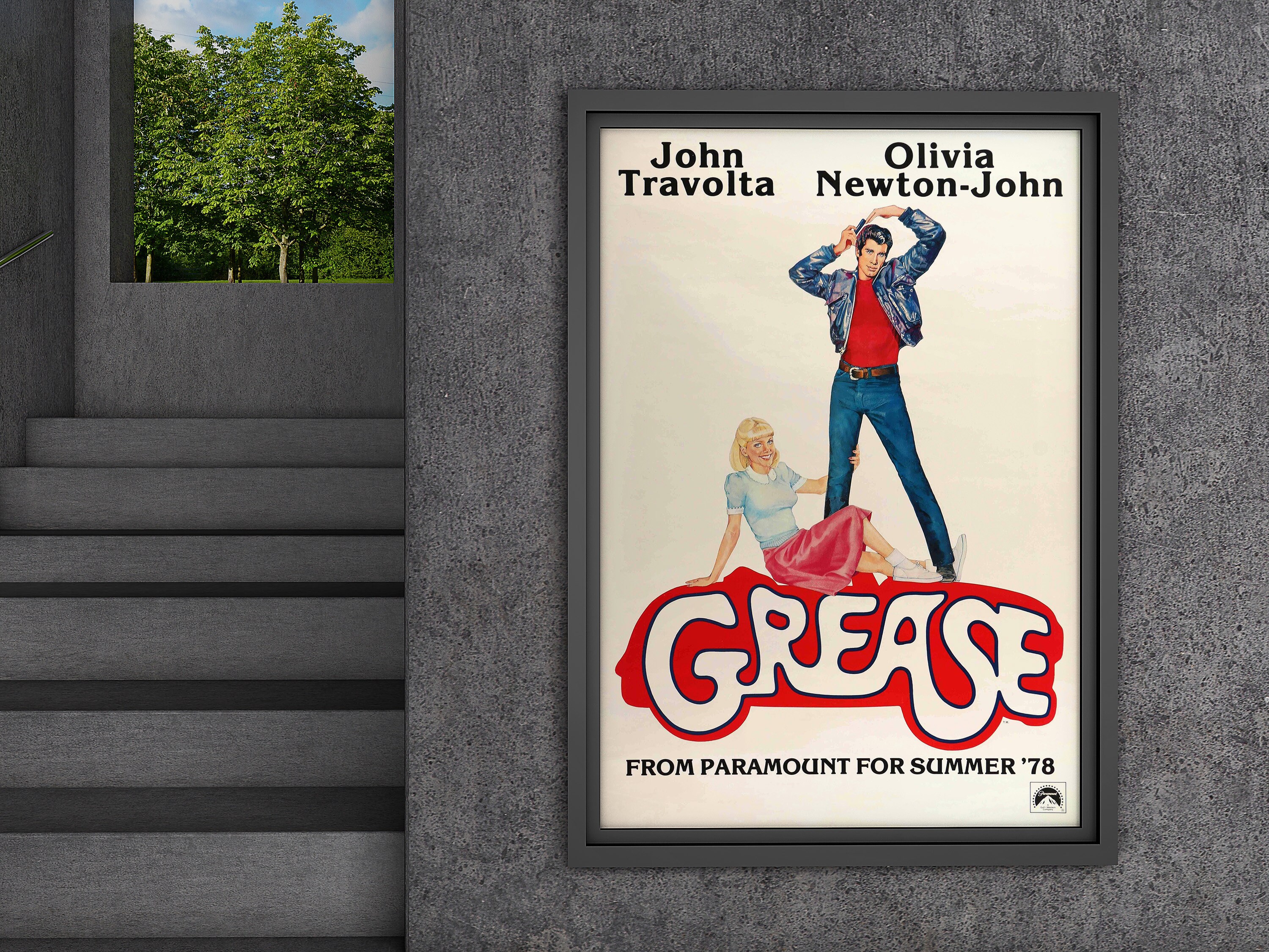 Grease Movie Poster No.3 1978 Canvas Poster Wall Art - Etsy