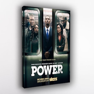 Power Poster – Urban Crime Drama TV Series Canvas Wall Art