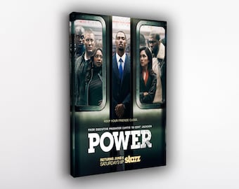 Power Poster – Urban Crime Drama TV Series Canvas Wall Art