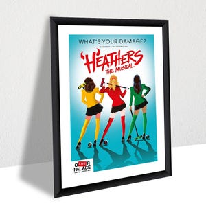 Heathers Broadway Poster – Musical Comedy Canvas Wall Art