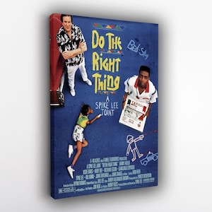 Do the Right Thing Poster, Spike Lee Movie Wall Art, Brooklyn Urban Drama Poster, Framed Do the Right Thing Canvas, Social Commentary Decor