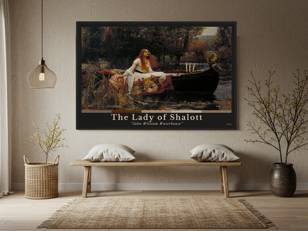 lady-of-shalott-poster-waterhouse-pre-raphaelite-art-print-etsy