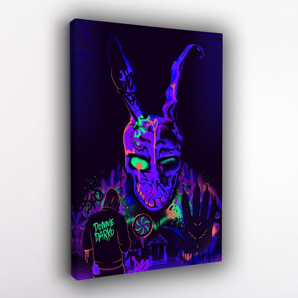 Donnie Darko - Movie Poster - 2001 Canvas Poster, Wall Art, Wall Decor, Canvas Print, Room Decor, Home Decor, Movie Poster for Gift Gifts