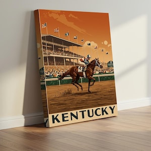 Kentucky Derby Poster – Vintage Horse Racing Wall Art