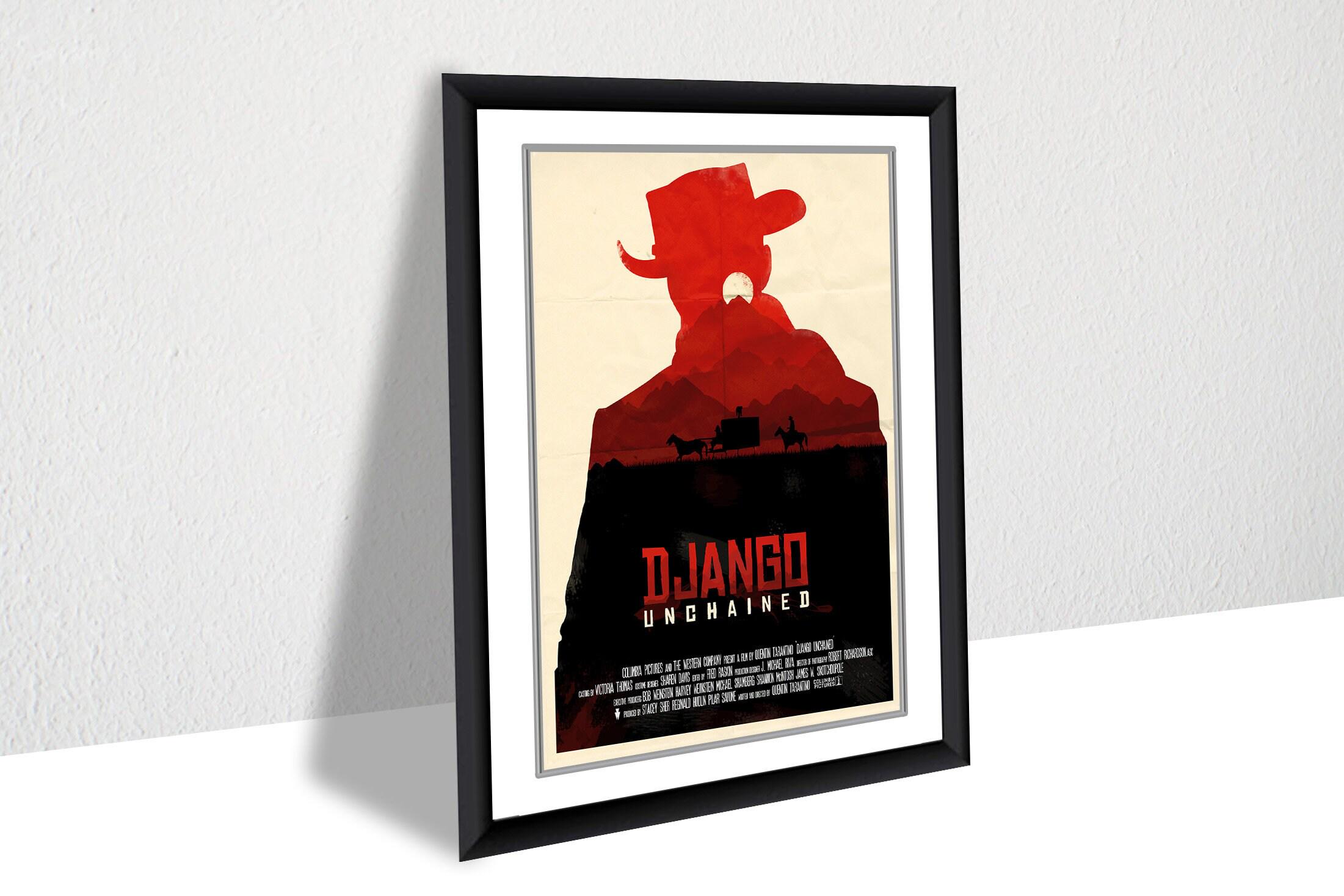 Django Unchained Poster – Quentin Tarantino Western Movie Wall Art
