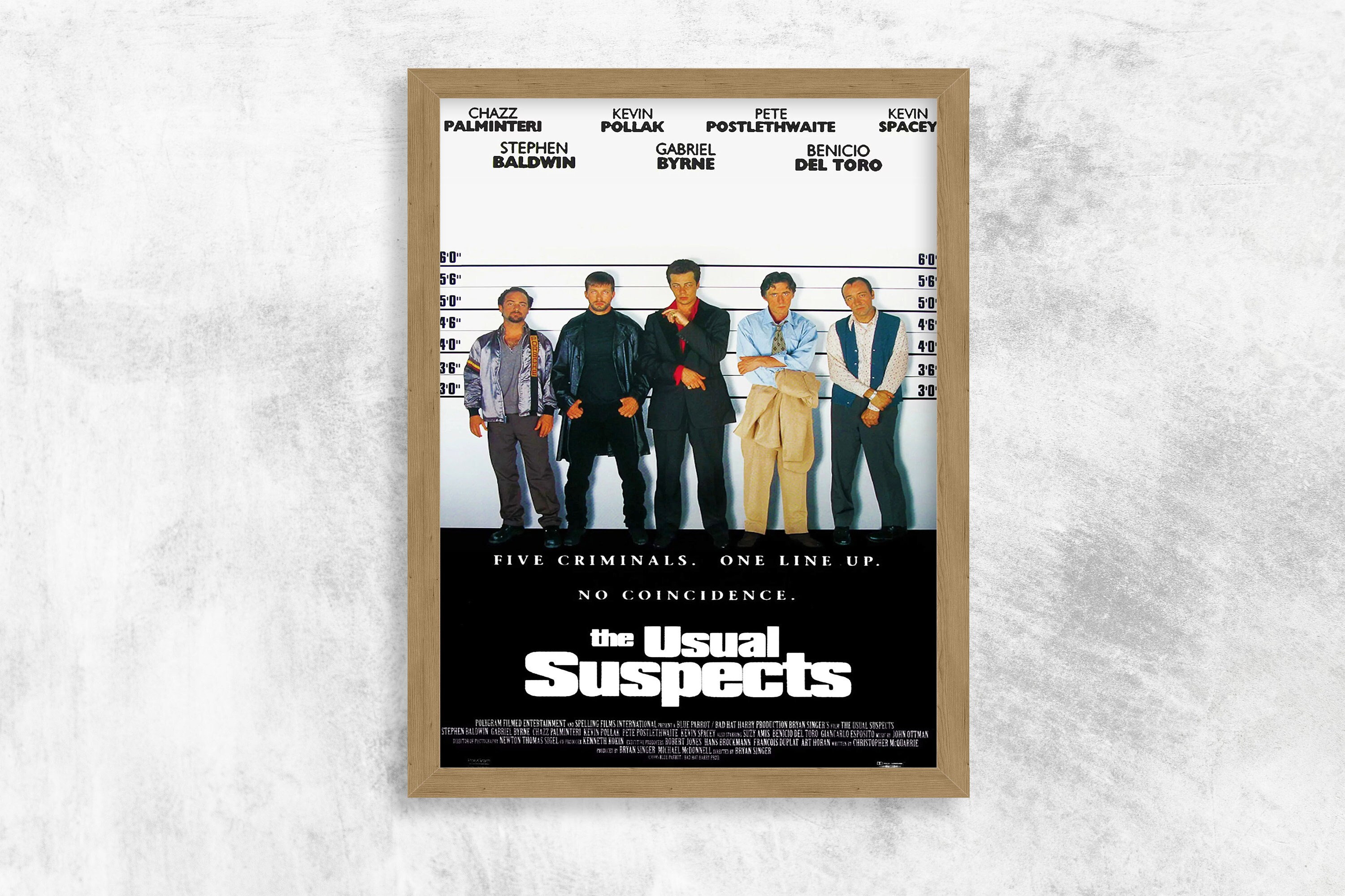 The Usual Suspects blockbuster movie backer Poster 8 X 5.5 Keyser
