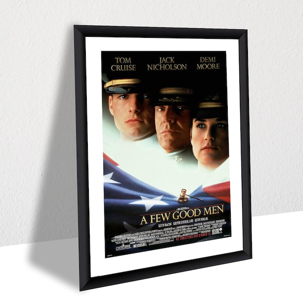 A Few Good Men Movie Poster Canvas Print, Wall Art, Wall Decor, Canvas Print, Room Decor, Home Decor, Movie Poster for Gift Gifts