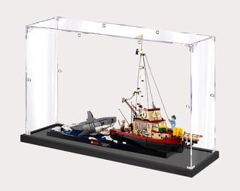 Acrylic Display Case for Jaws 21350 Brick Model