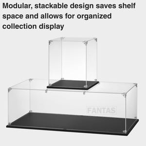 Acrylic Display Case For The Black Pearl 4184 Brick Model, Crystal, Dust Protection | 24X12X22 In image 4