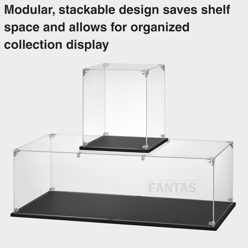 Acrylic Display Case For The Black Pearl 4184 Brick Model, Crystal, Dust Protection | 24X12X22 In image 4