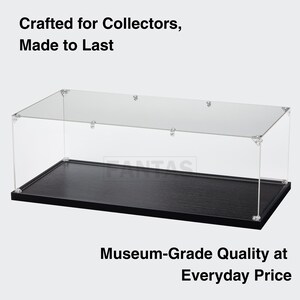 Acrylic Display Case For The Black Pearl 4184 Brick Model, Crystal, Dust Protection | 24X12X22 In image 3