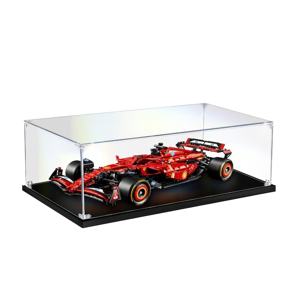 Acrylic Display Case for Formula Racing Ferrari SF-24 F1 Car 42207 Brick Model