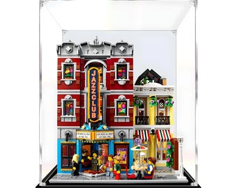 Acrylic Display Case for Jazz Club 10312 Brick Model | Crystal-Clear, Stackable, Dust Proof