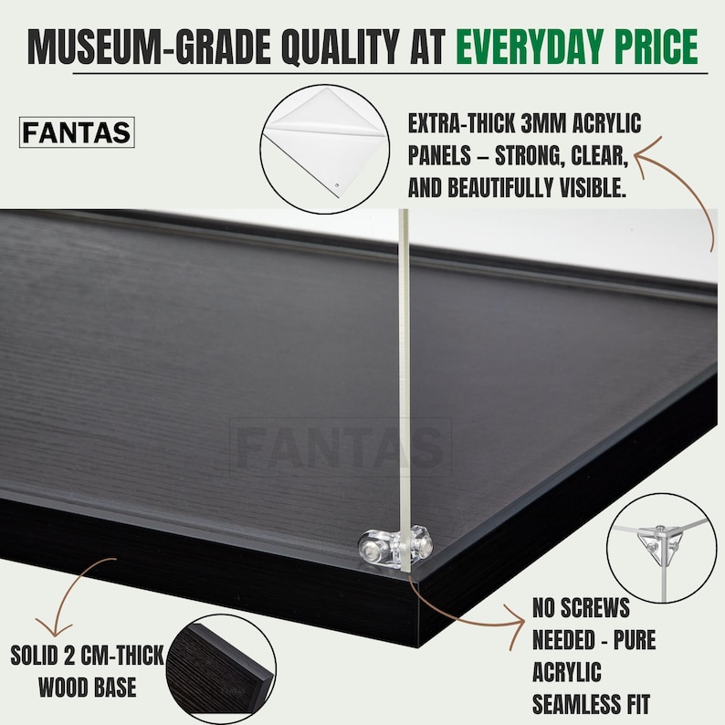 Acrylic Display Case For The Black Pearl 4184 Brick Model, Crystal, Dust Protection | 24X12X22 In image 13