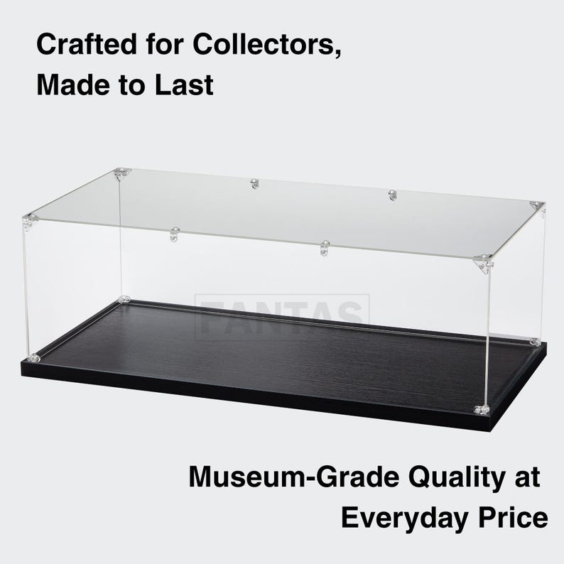 Vitrina acrílica para el Camp Nou – Modelo de ladrillos del FC Barcelona 10284 / 3 mm de cristal transparente / Base de madera / 20 x 22 x 10 pulgadas imagen 4
