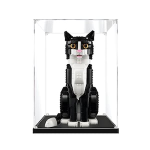 Acrylic Display Case for LEGO® Tuxedo Cat 21349