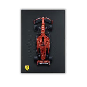 Lego Wall Mount Display Frame LEGO® Technic™ Black Carbon Fiber | Lego® F1 Mercedes-Amg 42171| Red Bull 42206| Ferrari 42207| McLaren 42141