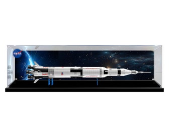 Acrylic Display Case for LEGO® NASA Apollo Saturn V 92176 Horizontal