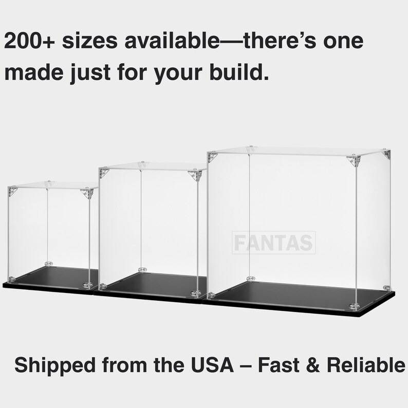 Acrylic Display Case For Roller Coaster 10261 Brick Model, Crystal Clear | Brushed Wood Base | Dust Protection image 9