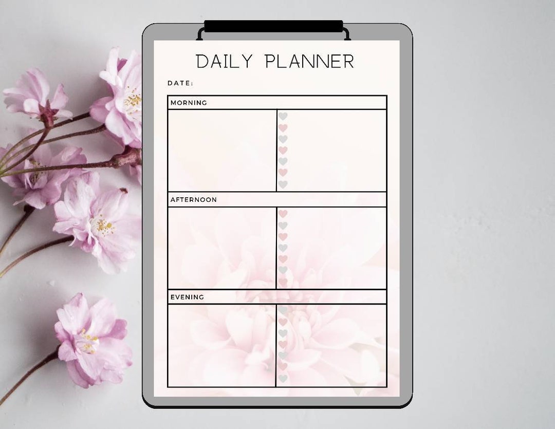 Printable Daily Planner PDF Digital Download A4 Size - Etsy