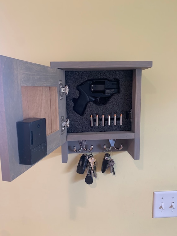 Concealment Wall Shelf Gun Holder Coat Rack Etsy