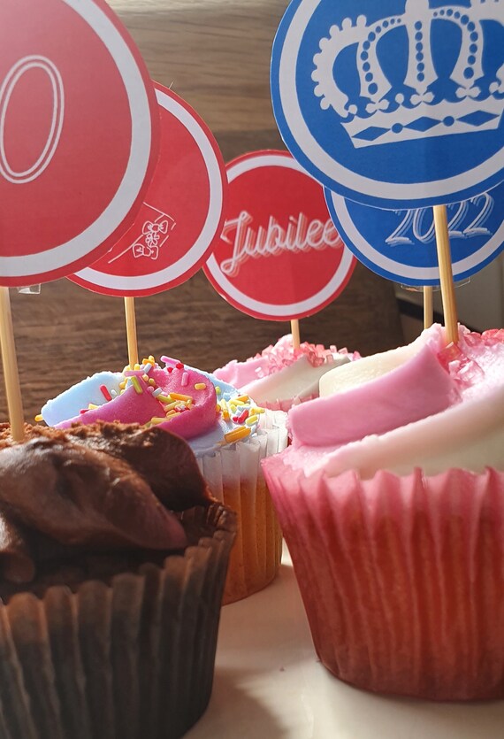 PRINTABLE Platinum Jubilee Cake Toppers Jubilee Street Party Etsy