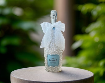 Painted Pearl Champagne Bottle