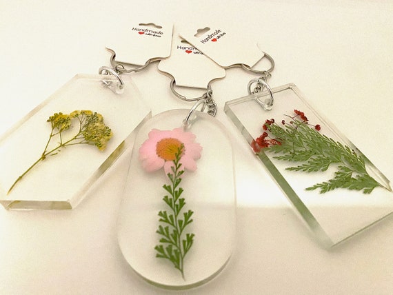 Dried Flower Keychain