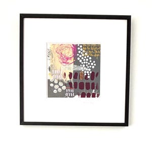 Abstract Painting, Abstract Art, Original Art, Wall Art, Room Decor, Modern Art, Small Painting, Mixed Media Collage, Collage Art