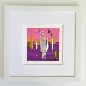 Abstract Painting, Original Art, Modern Art, Abstract Art, Wall Art, Small Painting, Painting in Mat, Framed Painting, Contemporary Art