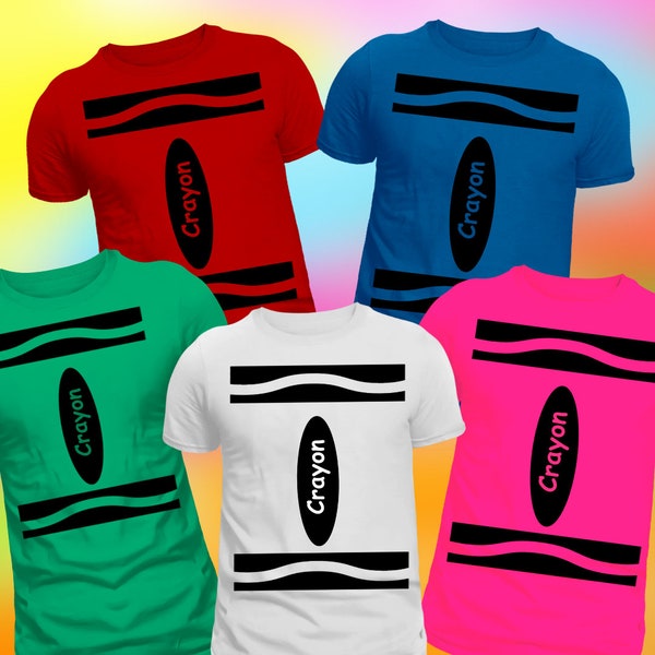 Crayon Costume Shirt Etsy
