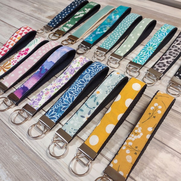 Canvas Keychain Etsy