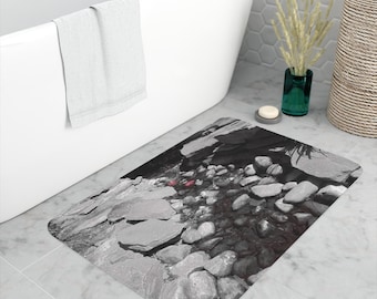 Stoney River - Alfombra de baño de espuma viscoelástica personalizada / Adición de baño acogedora y segura