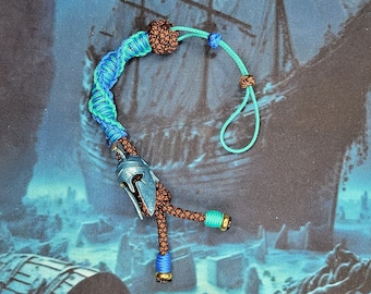 Cordón para cuchillo de paracord / Cordón EDC / Cordón EDC / Cordón para llavero / Cordón para mochila / Cordón para llavero / Transporte diario / Aqua Spartan