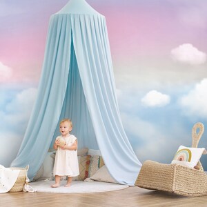Clouds Kids Wallpaper: Sky Peel and Stick Nursery Wall Mural - Etsy