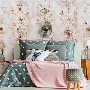 Neoclassical Art Wallpaper, Peel and Stick Vintage Wall Mural, Romantic Renaissance Self Adhesive Removable Wallpaper