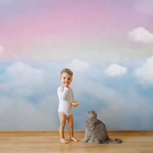 Clouds Kids Wallpaper: Sky Peel and Stick Nursery Wall Mural