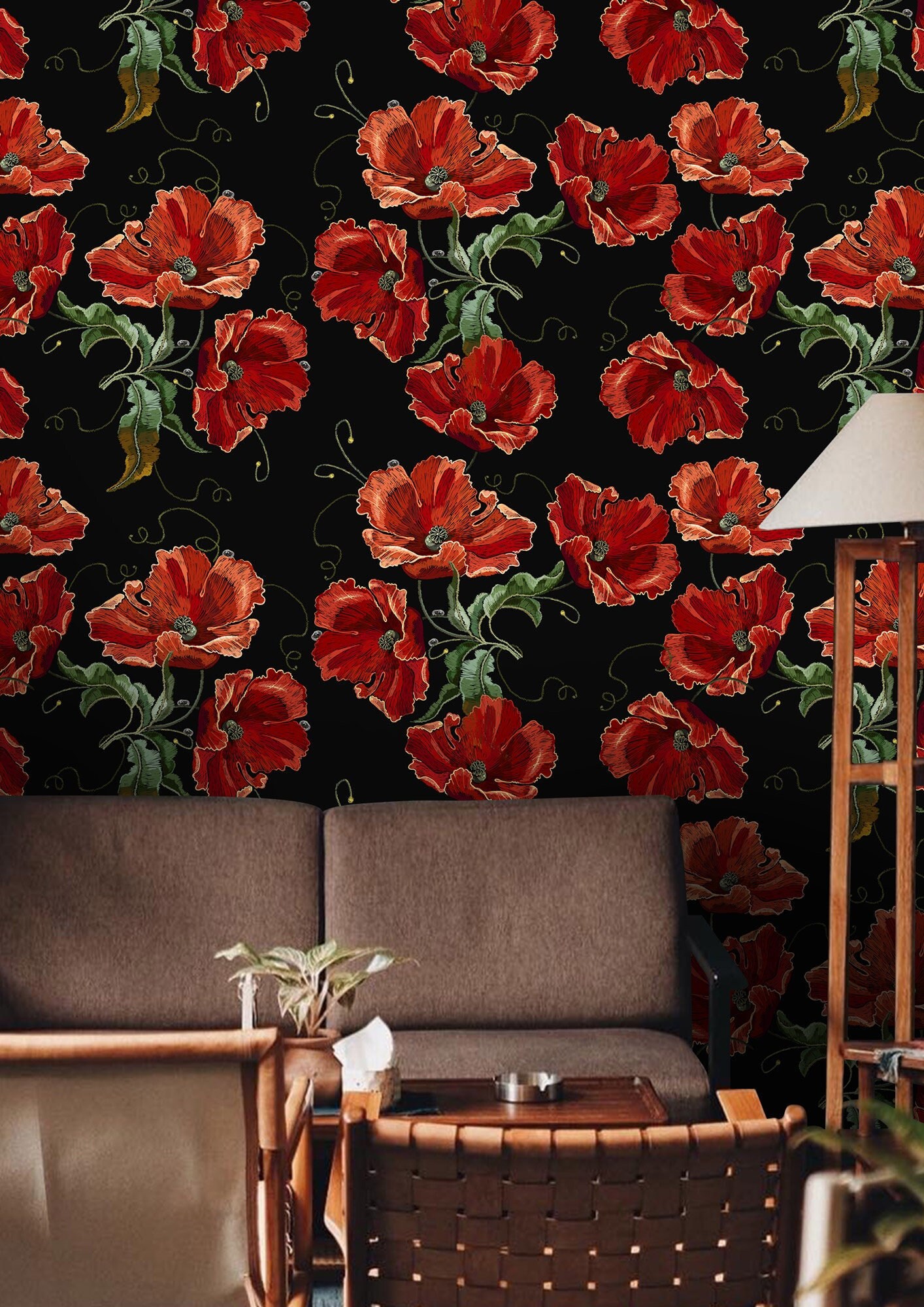 Premium Photo  Black ornate flower background and grim gothic wallpaper  neural network generated art