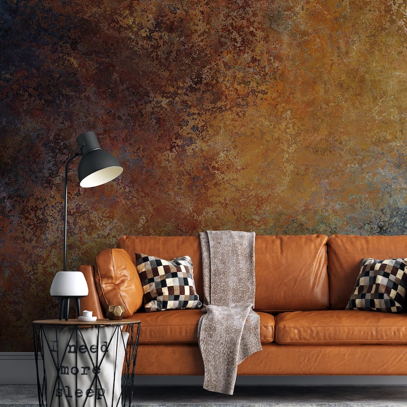 Rusty Copper Metal Wallpaper Peel and Stick Industrial - Etsy