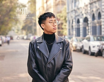 【massnoun】LEATHER STRAP OVERSIZED SUEDED MOUTON JACKET massnoun】LEATHER STRAP OVERSIZED SUEDED MOUTON JACKET